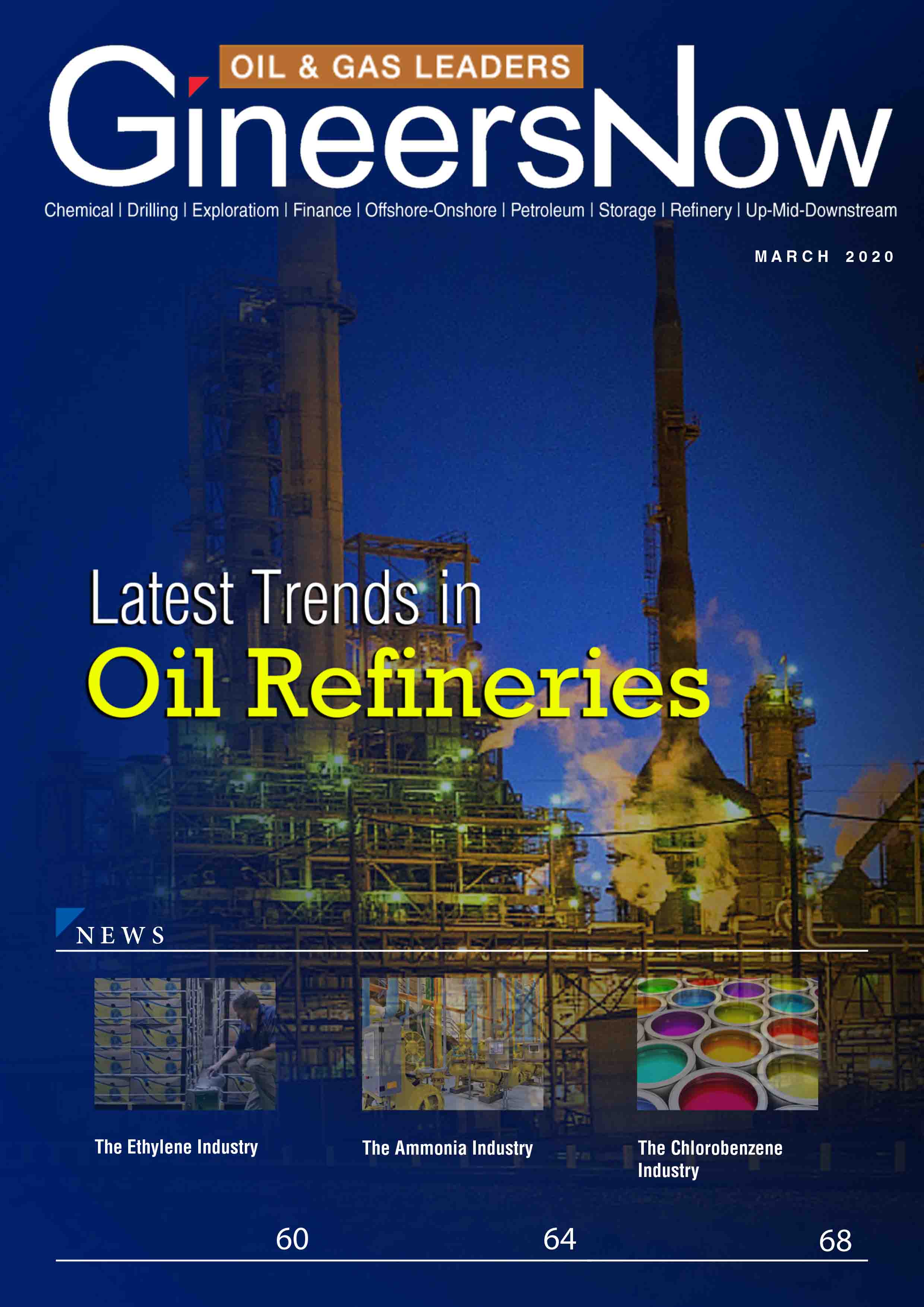 Latest Trends In Oil Refineries GineersNow   GineersNow Oil Refineries March2020 Chemical Crude Fuel Drilling Exploration LNG Energy Offshore Onshore Petroleum Lubricant Petrochemical Energy Refineries Upstream Midstream Downstream 