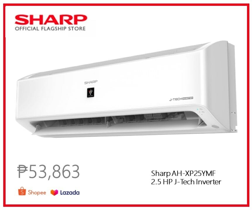 Lazada, Shopee Sharp split type inverter aircon Philippines