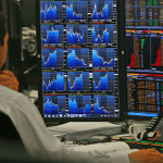 stock market computer monitor technology finance banking