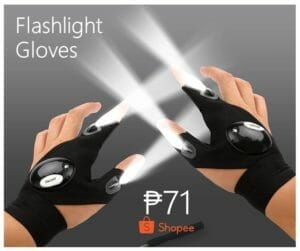 shopee lazada flashlight gloves for engineers