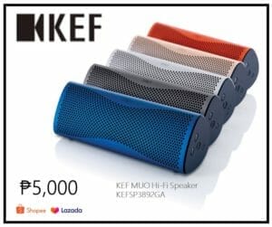 Top brand KEF Muo portable bluetooth speakers in different colors