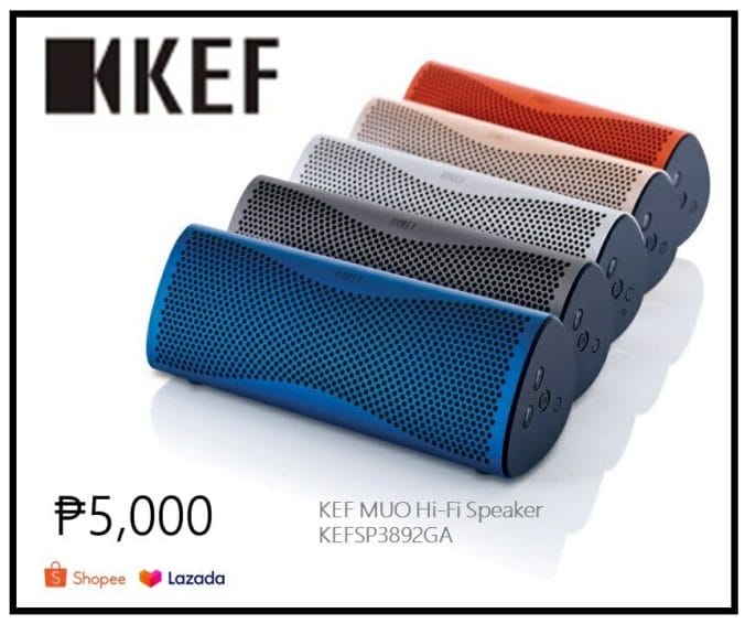 KEF Muo portable bluetooth speakers in different colors