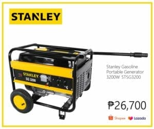 Lazada Shopee Stanley Matrix Gasoline Generator 3200W STSG3200