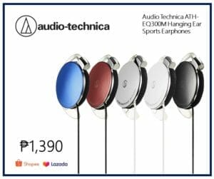 Different colors of Audio Technica ATH-EQ300M Hanging Ear Sports Earphones - Best Earphones in the Philippines