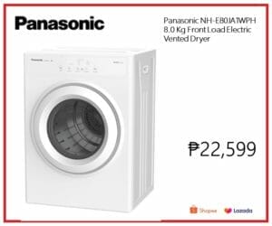 Panasonic NH-E80JA1WPH Electric Vented Dryer