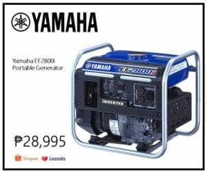 Lazada Shopee Yamaha EF2800i Portable Genset Gas