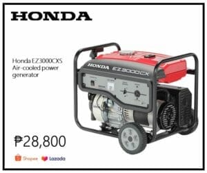 Lazada Shopee Honda EZ3000CXS Portable Gas Generator for sale Philippines