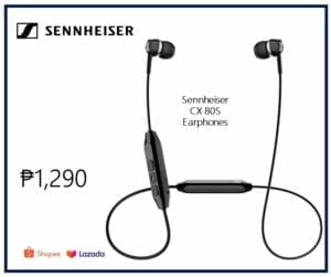 Product shot Sennheiser CX 80S Earphones - Best Earphones in the Philippines
