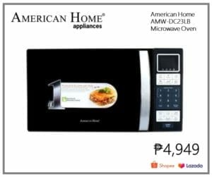 Lazada Shopee American Home AMW-DC23LB Microwave Oven
