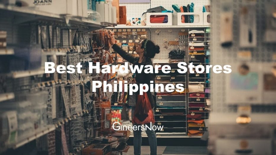 Woman shopping at the hardware retail store in the Philippines