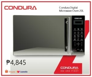 Lazada Shopee Condura Digital Microwave Oven 20L