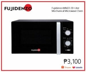 Lazada Shopee Fujidenzo MM22 20-Liter Mechanical Microwave Oven