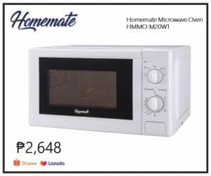 Lazada Shopee Homemate Microwave Oven HMMO-M20W1
