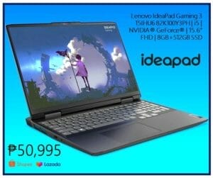 Lenovo IdeaPad Gaming 3 15IHU6 82K100Y3PH | i5 | NVIDIA® GeForce® | 15.6" FHD | 8GB+512GB SSD