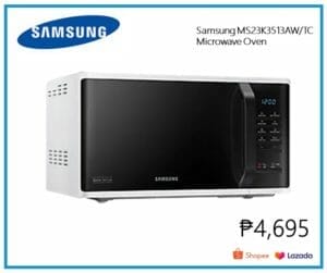 Lazada Shopee Samsung MS23K3513AWTC Microwave Oven