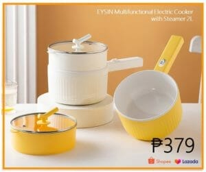 How much price EYSIN Multifunctional Electric Cooker with Steamer mini rice cooker small Pan kitchen cooking pot 2L Philippines