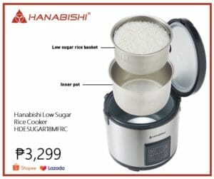 best low sugar rice cooker in the Philippines