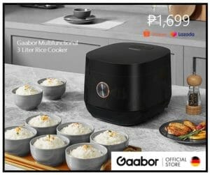 Lazada, Shopee Gaabor is one of the best rice cooker manufacturer in the Philippines