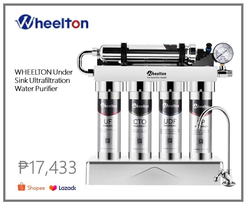 Lazada, Shopee WHEELTON is one of the best water purifiers in the Philippines