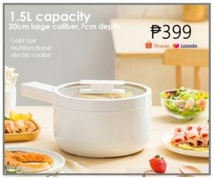 How much rice cooker Philippines Gold Star 1.8L Multifunctional Electric Cooker