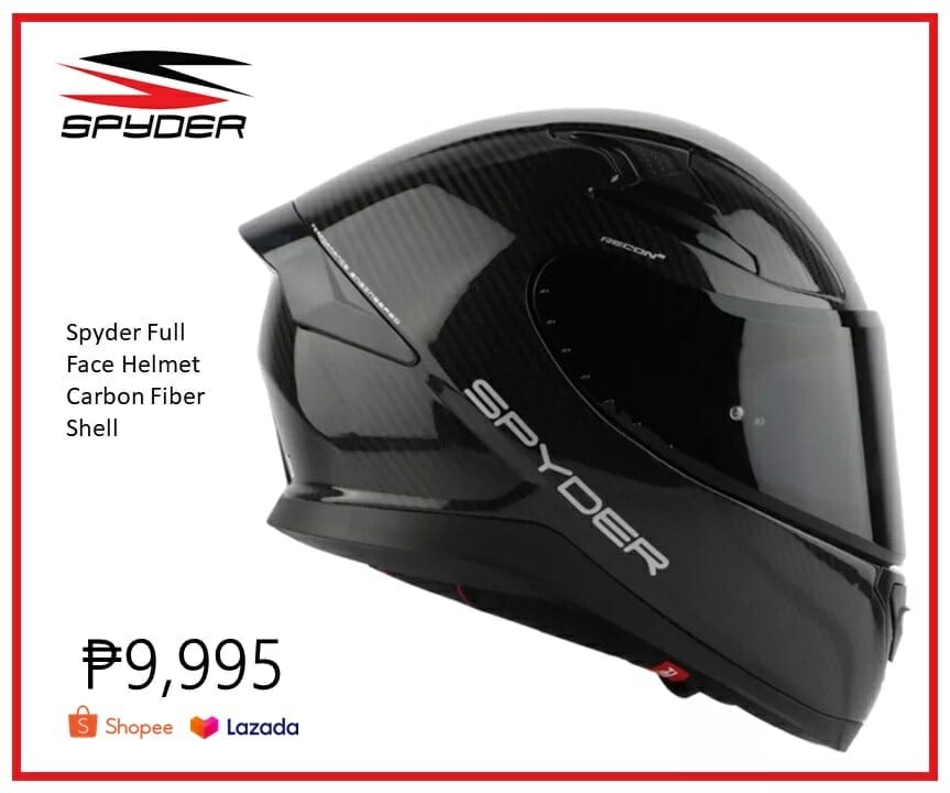 6. Spyder Full-face Helmet Carbon Fiber Shell Price Philippines, Lazada