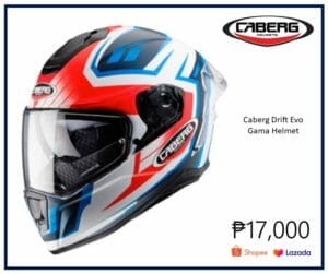 Caberg Drift Evo Gama | Matte White/red Fluo/blue | Full Face Helmet (Dcab-00070)
