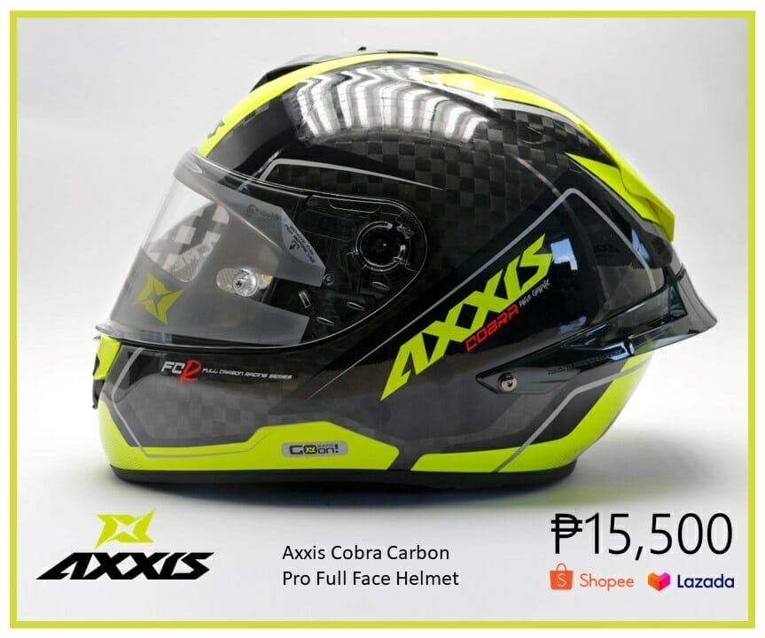 8. Axxis Cobra Carbon Pro Full Face Helmet Price Philippines, Lazada