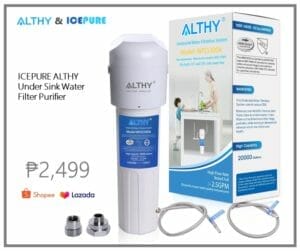 Lazada, Shopee Icepure Althy is one of the best water purifiers in the Philippines