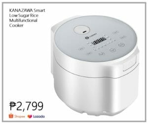 how much does it cost rice cooker Philippines - KANAZAWA Smart Low Sugar Rice Cooker