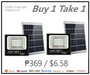Cheapest price OOKAS Buy 1 take 1 Solar Light Outdoor LED Philippines