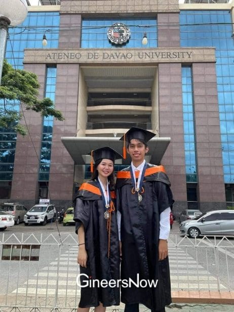 Engr. Karlo S. Ornieta, Mechanical Engineering Topnotcher from Ateneo de Davao University Failed Thermodynamics 1. With girlfriend pose at AdDU