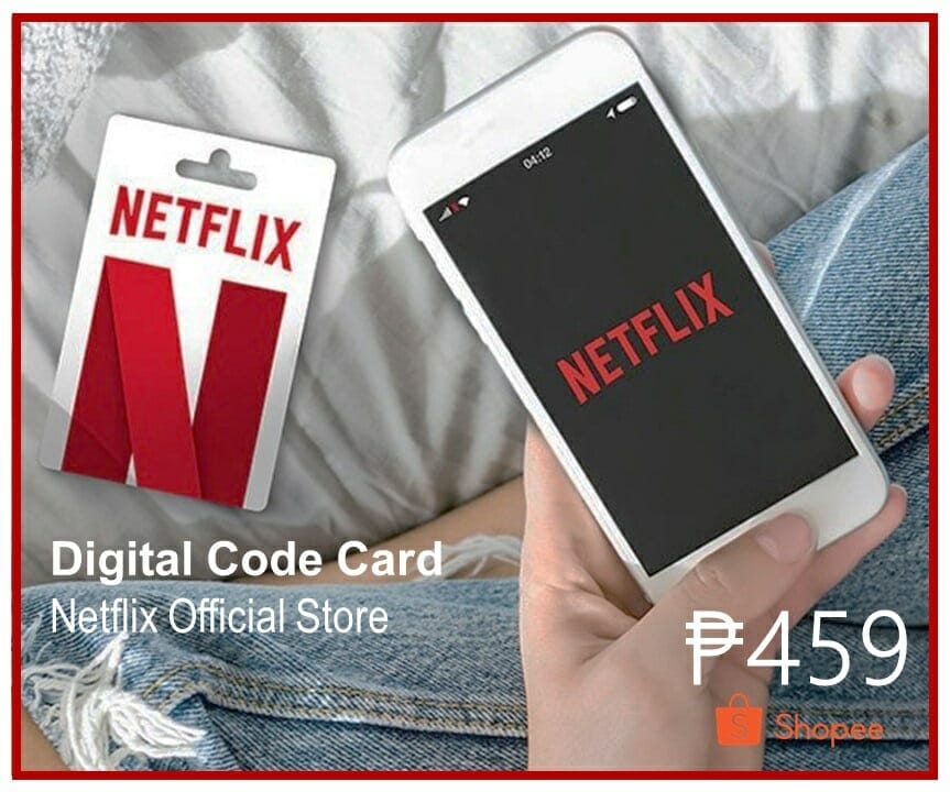 Netflix Digital Code Card Shopee Lazada