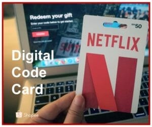 Netflix Digital Code Card Lazada Shopee