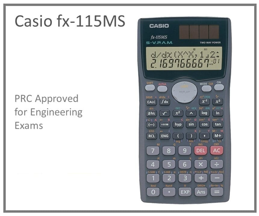 7. Casio Calculator Allowed by PRC -