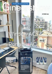 window AC vs portable AC. GineersNow HVAC magazine front cover 