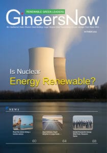 GineersNow renewable energy magazine front cover about Nuclear power plant