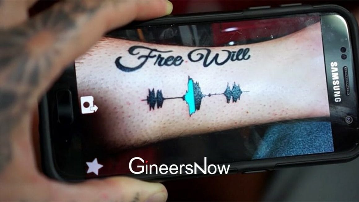Augmented Reality Tattoos Interactive Designs technology, smartphone, electronics, AR