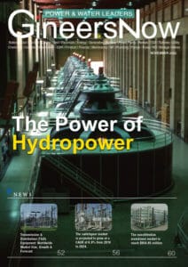hydropower plant, GineersNow front cover magazine, power and water