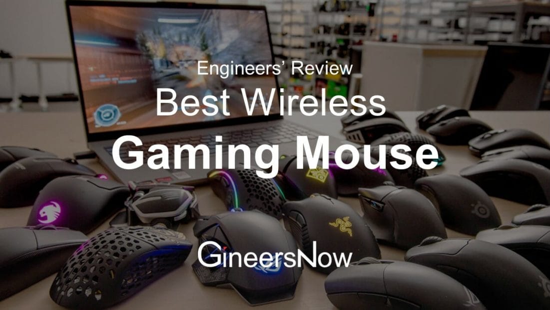 Various gaming mice and a laptop