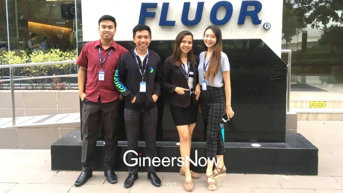 Civil engineering students' OJT at Fluor Philippines