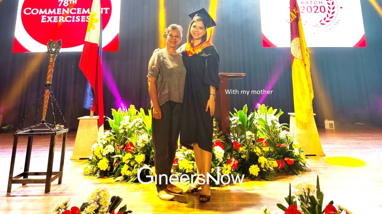 Engr LJ Pesigan with her mother