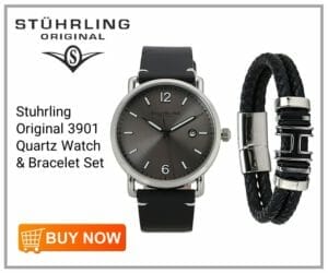 Stuhrling Original 3901 Quartz Watch _ Bracelet Set