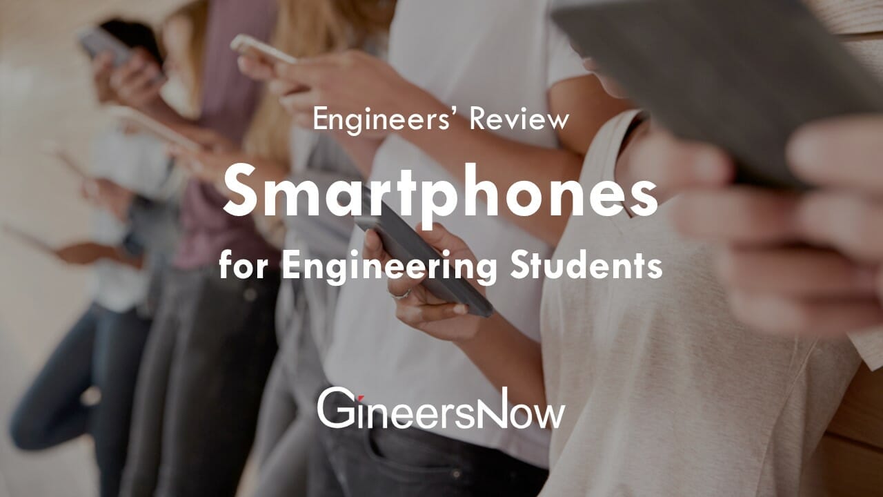 Engineering college students in the Philippines holding phones