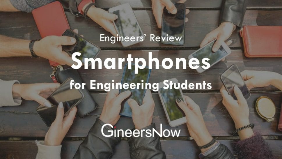 Engineering college students in the Philippines holding phones