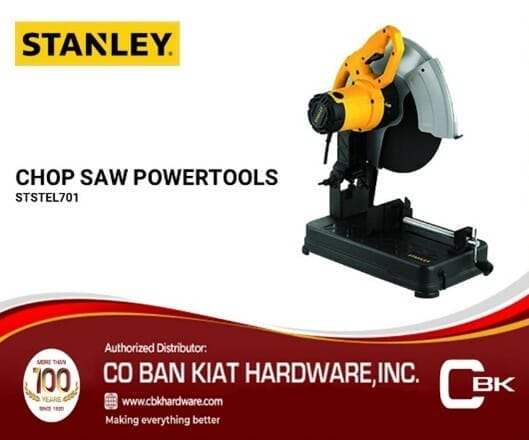 CBK Hardware - STANLEY POWERTOOLS CHOP SAW 355MM/14" 3800RPM 2100W