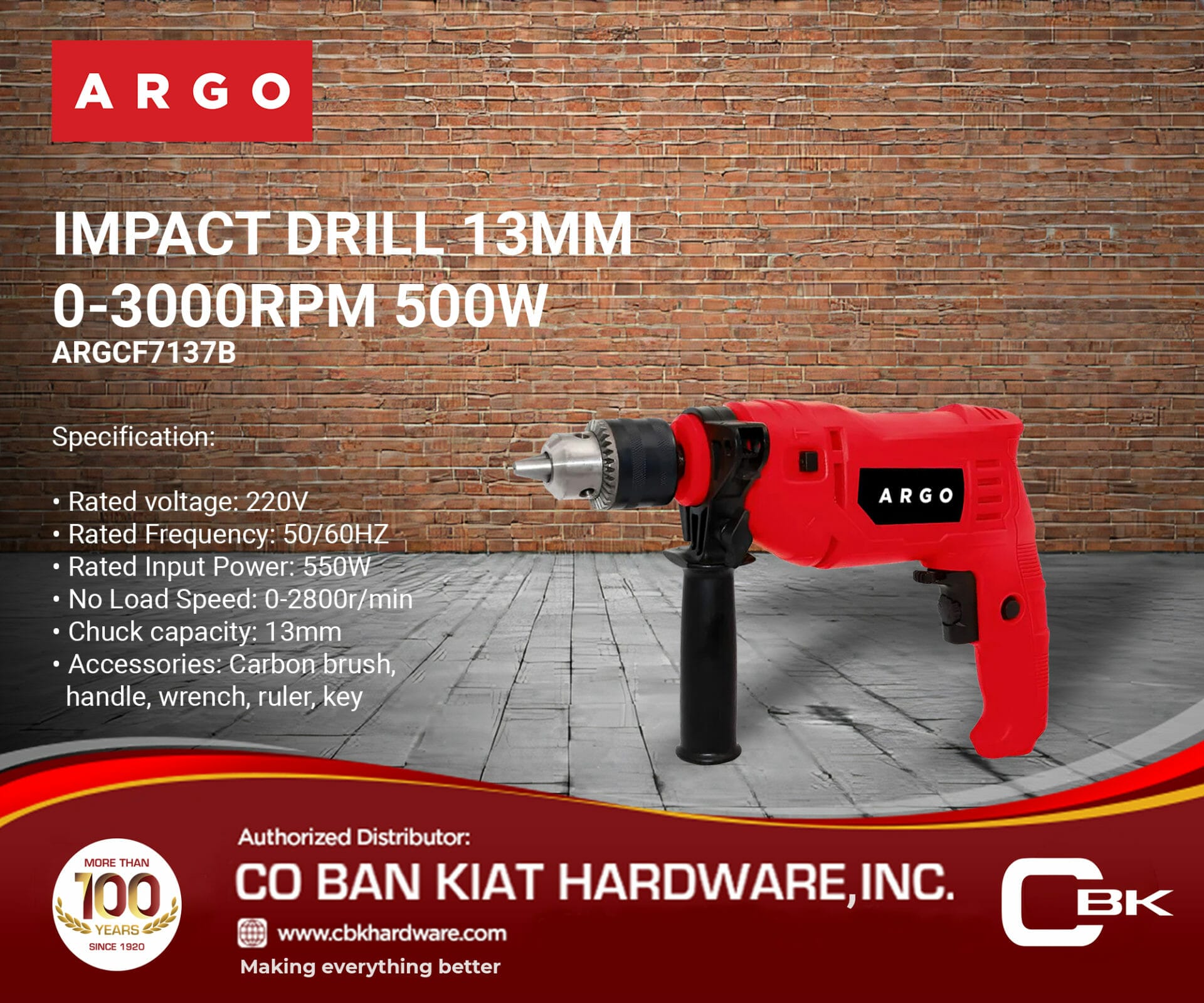 Argo power tools CBK hardware