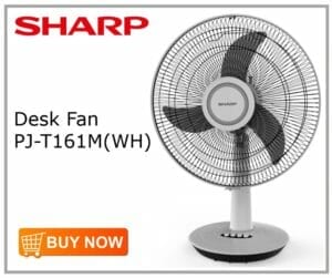 Sharp Desk Fan PJ-T161M(WH)