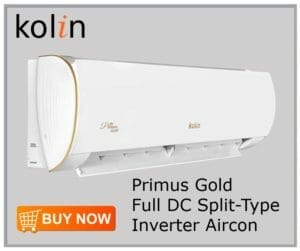 Kolin Primus Gold Full DC Split-Type Inverter Aircon