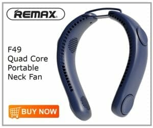 Remax F49 Quad Core Portable Neck Fan