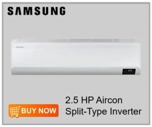 Samsung 2.5 HP Aircon Split-Type Inverter